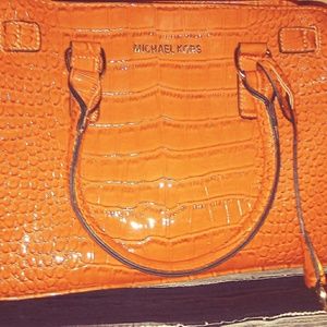 Michael Kors Dillon Croc Embossed Leather